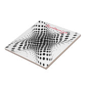 抽象芸術ハーフトーン円X Thunder_Cove タイル (側面)