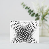 抽象芸術ハーフトーン円X Thunder_Cove ポストカード (スタンド正面)