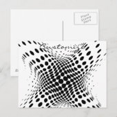 抽象芸術ハーフトーン円X Thunder_Cove ポストカード (正面/裏面)