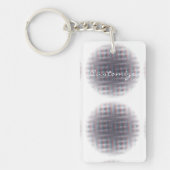 抽象芸術ハーフトーン拍動円Thunder_Cove キーホルダー (正面)