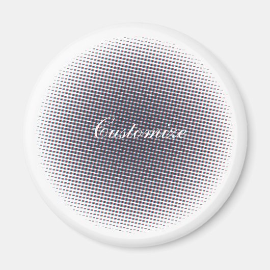 抽象芸術ハーフトーン拍動円Thunder_Cove マグネット (正面)