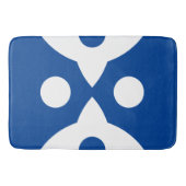 抽象芸術バはっきりしたイシンプルズデザイン深いブルー バスマット (正面)