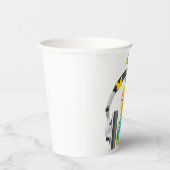 抽象芸術バイオリン(ヘッドフォンと音楽アート) 紙コップ (右)