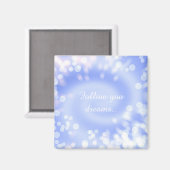 抽象芸術バイオレット《写真》ぼけ味らせん状テクスチャ マグネット (正面/裏面)