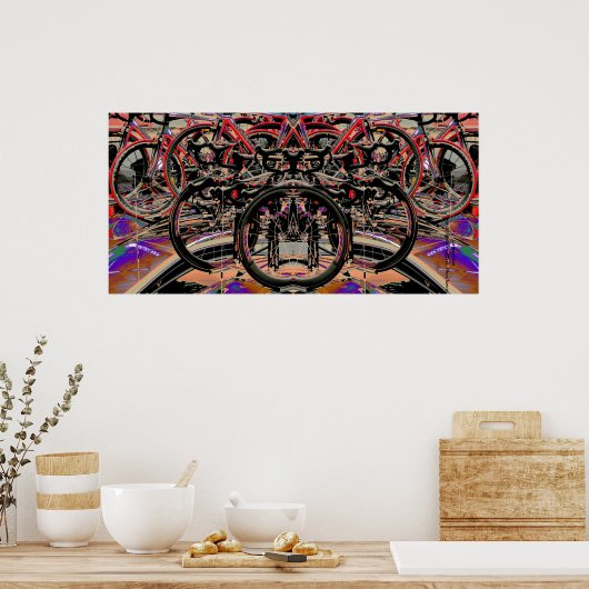 抽象芸術バイク(2010年イギリスツアー) ポスター (キッチン)