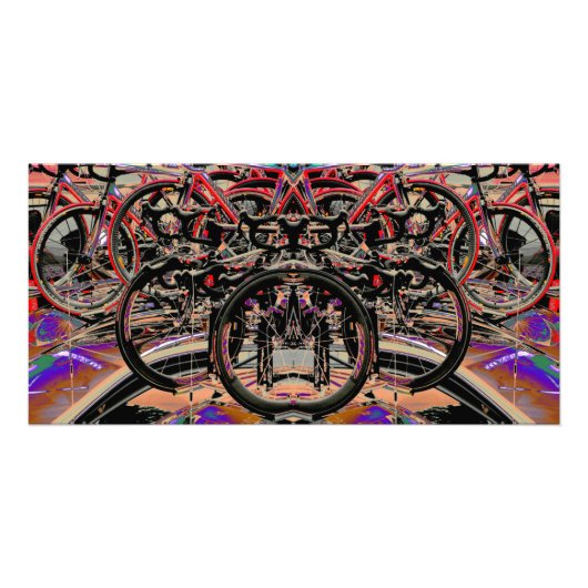抽象芸術バイク(2010年イギリスツアー)ポスター フォトプリント            (正面)