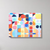 抽象芸術バウハウスジオメトリックアート キャンバスプリント (正面)