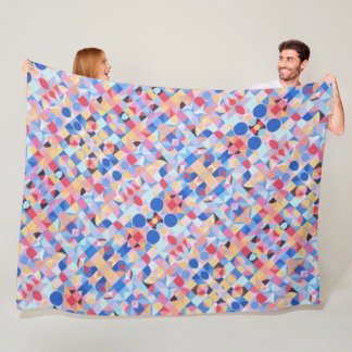 抽象芸術バウハウスジオメトリックアート フリースブランケット