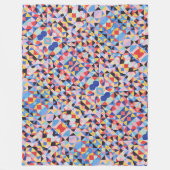 抽象芸術バウハウスジオメトリックアート フリースブランケット (正面)