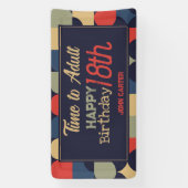 抽象芸術バウハウススタイル 横断幕 (縦)