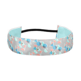 抽象芸術バウハウスハーフモダンランポップ・アートのズアートパターン アスレチックヘッドバンド