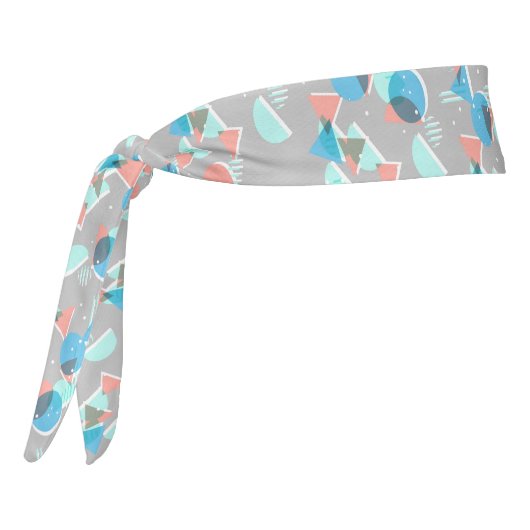抽象芸術バウハウスハーフモダンランポップ・アートのズアートパターン タイヘッドバンド (回転270)