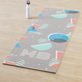 抽象芸術バウハウスハーフモダンランポップ・アートのズアートパターン ヨガマット