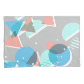 抽象芸術バウハウスハーフモダンランポップ・アートのズアートパターン 枕カバー (正面右)