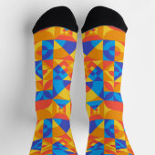 抽象芸術バウハウスパターン3色 ソックス (上部)
