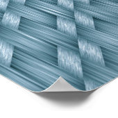 抽象芸術バスケット織りパターン | ポスター (角)