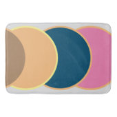 抽象芸術バスマット – 枠カラフル付きクレスト バスマット (正面)