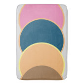 抽象芸術バスマット – 枠カラフル付きクレスト バスマット (正面縦)