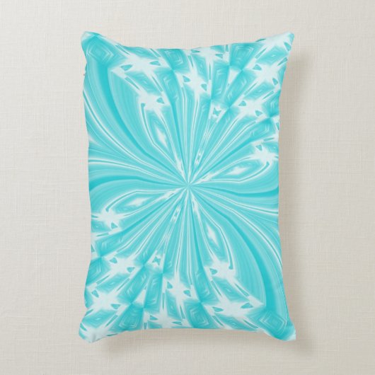 抽象芸術バタフライアクアアクセント枕 アクセントクッション (正面(垂直))