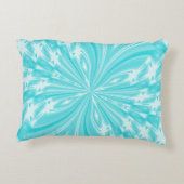抽象芸術バタフライアクアアクセント枕 アクセントクッション (裏面)