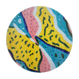 抽象芸術バタフライアート カッティングボード