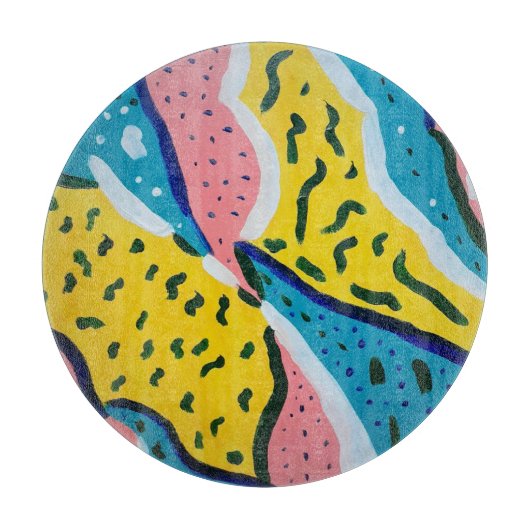 抽象芸術バタフライアート カッティングボード (正面)