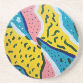 抽象芸術バタフライアート コースター (正面)