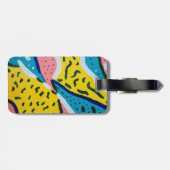 抽象芸術バタフライアート ラゲッジタグ (裏面横)