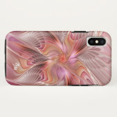 抽象芸術バタフライカラフルフラクタルアートモノグラム Case-Mate iPhoneケース (裏面(横))