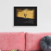 抽象芸術バタフライシルエット撮影 キャンバスプリント (インサイチュ (リビング))