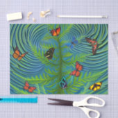 抽象芸術バタフライドリームガーデン 薄葉紙 (クラフト)