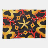 抽象芸術バタフライハート16x24inティータオル キッチンタオル (横)