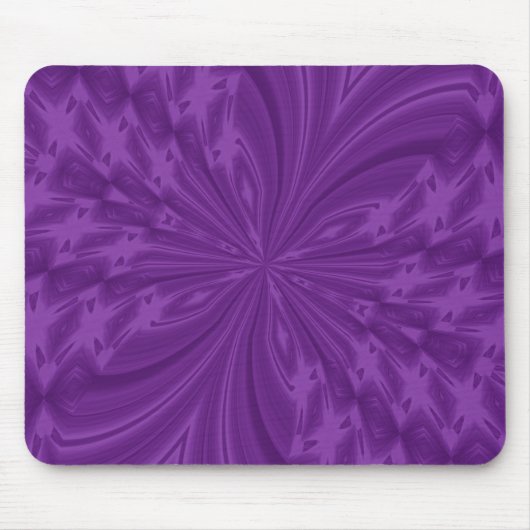 抽象芸術バタフライパープルマウスパッド マウスパッド (正面)