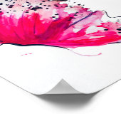 抽象芸術バタフライプレミアムキャンバスポスター(5時間365日) ポスター (角)