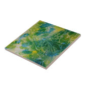 抽象芸術バタフライ水絵画色 タイル (側面)