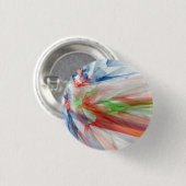 抽象芸術バックグラウンドとカラフル結晶 缶バッジ (正面&裏面)