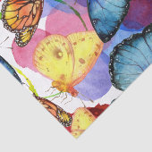 抽象芸術バック絵を描ド・デコページ付き蝶 薄葉紙 (詳細)