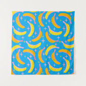 抽象芸術バナナパターン タペストリー (正面)