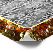 抽象芸術バブルのフレーム独自の写真を作成 ポスター (角)