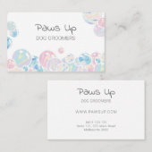 抽象芸術バブルドッグトリマーハイドロバス 名刺 (正面/裏面)