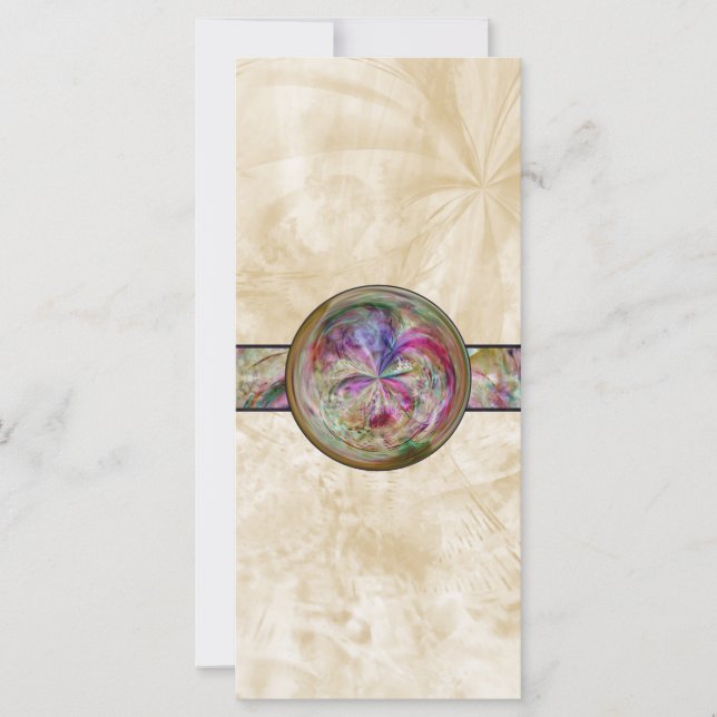 抽象芸術バブルマンダラ（リボン付き） (正面)