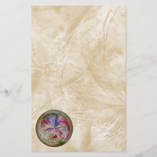 抽象芸術バブルマンダ多彩ラ 便箋 (正面)