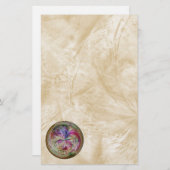 抽象芸術バブルマンダ多彩ラ 便箋 (正面/裏面)