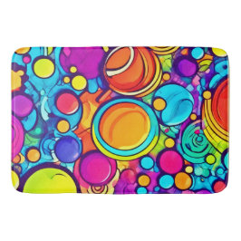 抽象芸術バブル鮮やかアートワーク バスマット