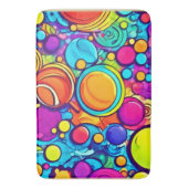 抽象芸術バブル鮮やかアートワーク バスマット (正面縦)