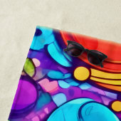 抽象芸術バブル鮮やかアートワーク ビーチタオル (インサイチュ)