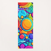 抽象芸術バブル鮮やかアートワーク ヨガマット (正面)