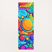 抽象芸術バブル鮮やかアートワーク ヨガマット (裏面)