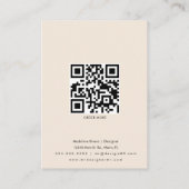 抽象芸術バラアーティザンイヤリングディスプレイカード コーリングカード (裏面)