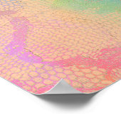 抽象芸術バラインパステルカラー ポスター (角)